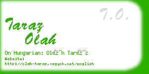 taraz olah business card